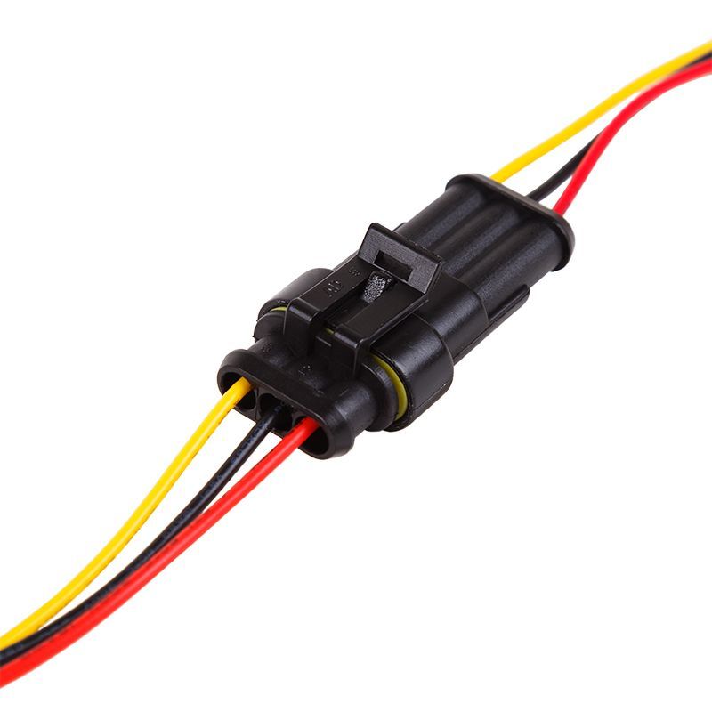 DJ7031-1.5-11 автомобильный разъем штекер с проводом 20см (3-х контактный)