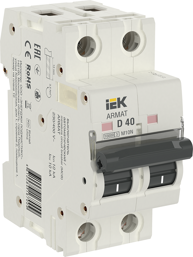 ARMAT Автоматический выключатель M10N 2P D 40А IEK