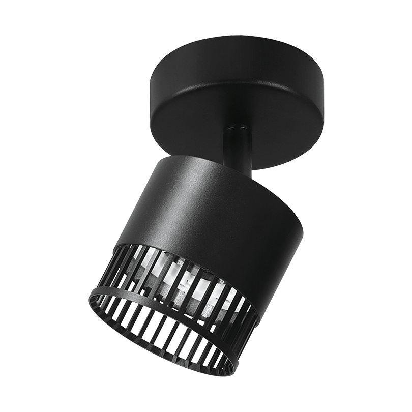 Накладной светильник WOLTA WSL-GX53/19B-1 PORTA под лампу GX53 Черный D85x150