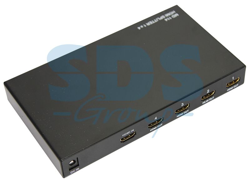 Делитель гнездо HDMI на 4 гнезда HDMI, металл REXANT