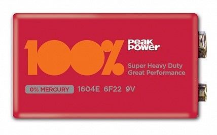 PEAKPOWER 6F22/PP1604E-2S1 Эл. питания 