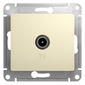 Розетка телевизионная оконечная TV 1-м СП Glossa 1дБ механизм беж. SE GSL000291 275243