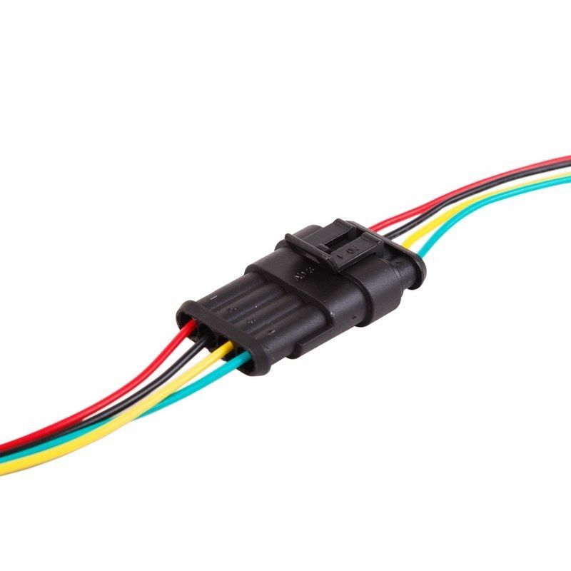 DJ7031-1.5-21 автомобильный разъем гнездо с проводом 20см (3-х контактный) - Фото 2