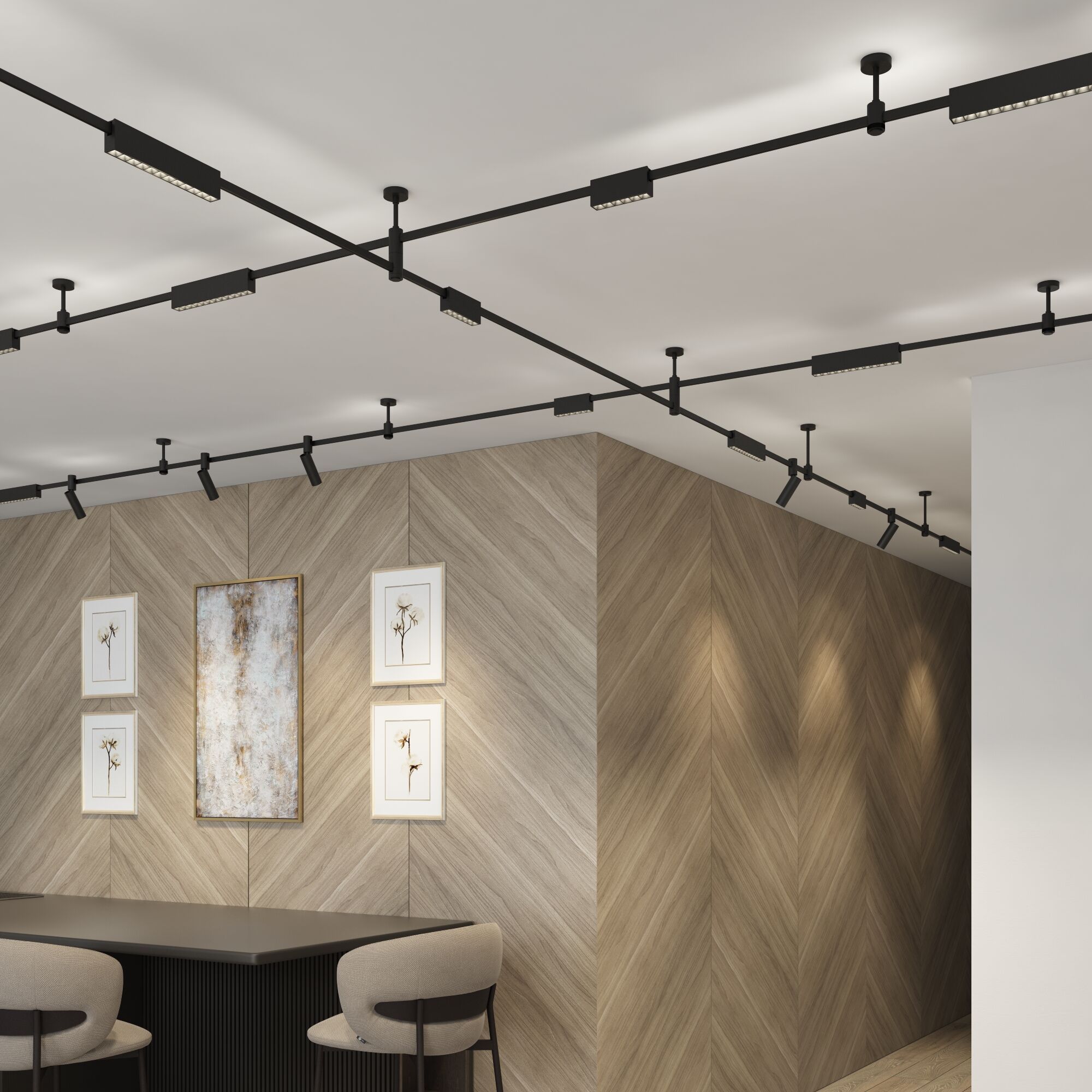 Esthetic Magnetic Трековый светильник 6W 3000K (чёрный) 85120/01 - Фото 4