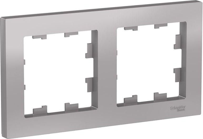 Рамка 2-м AtlasDesign универс. алюм. SE ATN000302