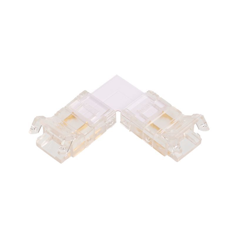 Коннектор WOLTA WLS-2PIN-8MM-MONO-L угловой для одноцветной SMD ленты шириной 8мм. Цена за 1 шт., мин. кратность 3 шт. WLS-2PIN-8MM-MONO-L