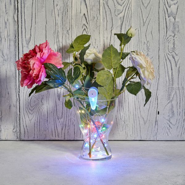 Гирлянда Роса с прищепкой 3 м, 30 LED, цвет свечения мультиколор, 2хCR2032 в комплекте NEON-NIGHT - Фото 2