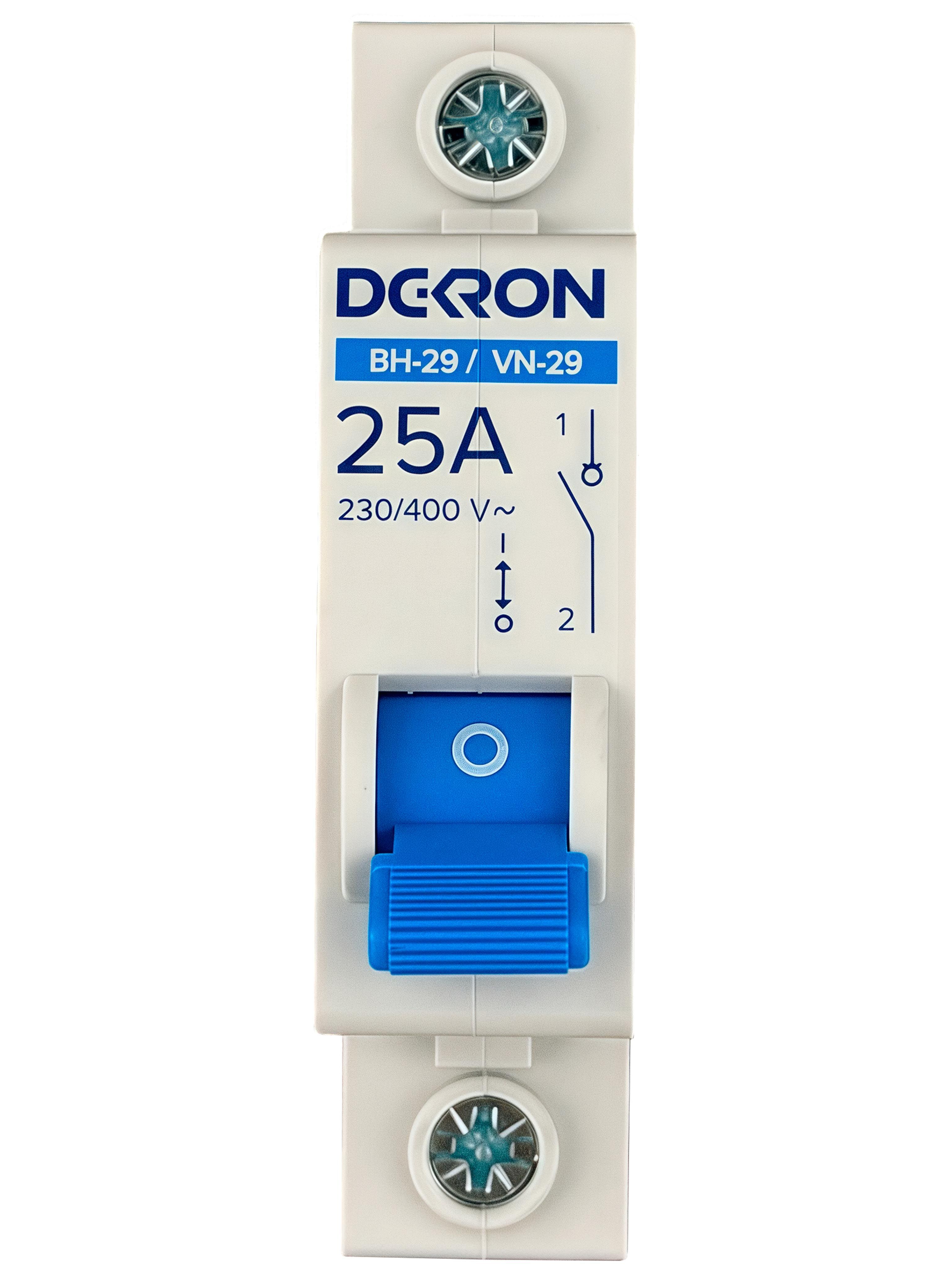 Выключатель нагрузки ВН-29 1P 25А is29-1-25-dek