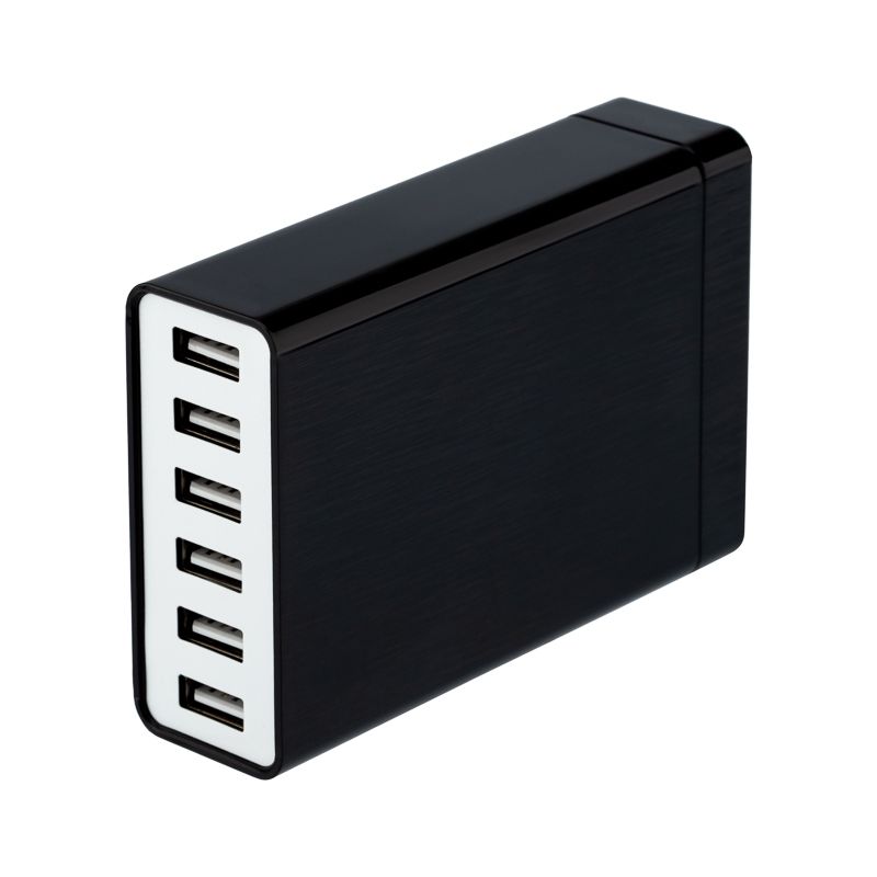 Сетевое зарядное устройство REXANT 6хUSB, 1000mA, черное