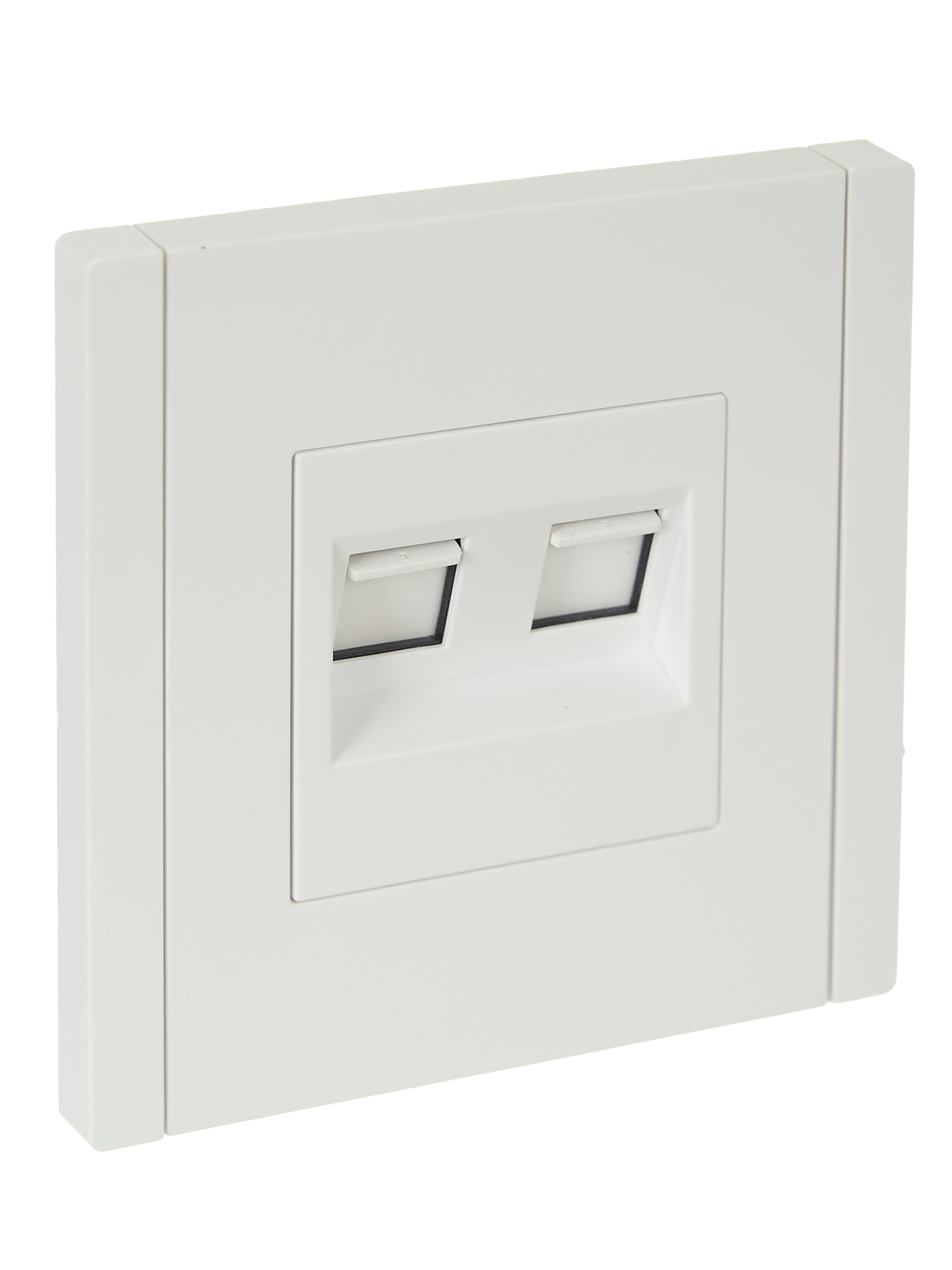 FORTE&PIANO Розетка двойная RJ11+RJ45 кат.5E FP235 белый IEK FP-KT20-O-1-K01