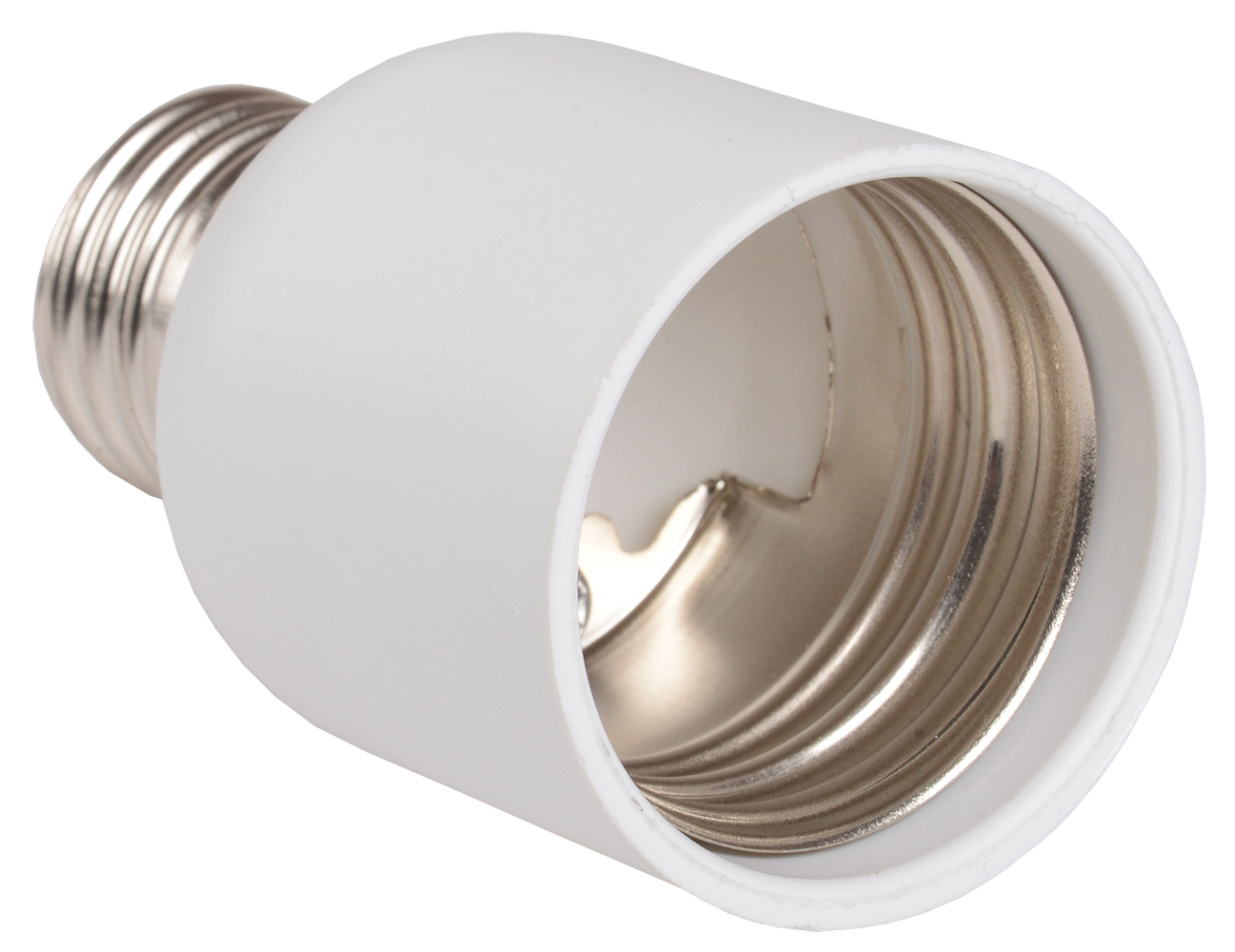 Переходник Е27-Е40 ПР27-40-К02 пластик белый (индивидуальный пакет) IEK EPR13-01-01-K01