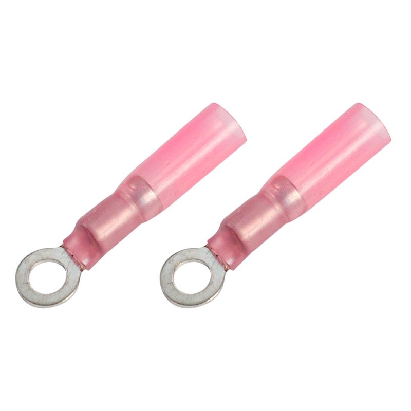 Наконечник кольцевой изолированный термоусаживаемый ø 4.3 мм 0.5-1.5 мм² (НКи-т 1.5-4/НКи-т1,25-4) красный REXANT - Фото 3