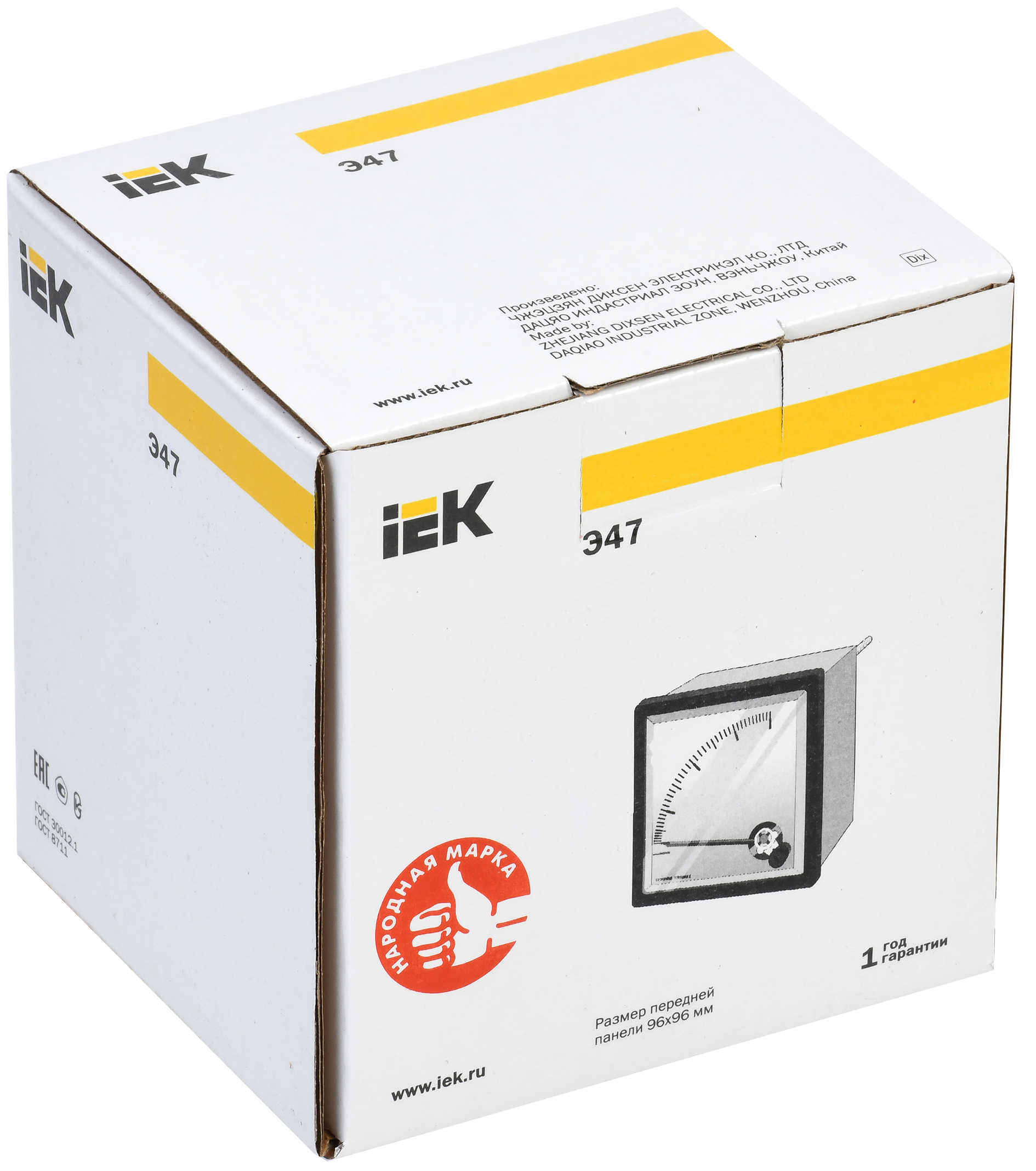 Амперметр аналоговый Э47 1500/5А класс точности 1,5 96х96мм IEK - Фото 2