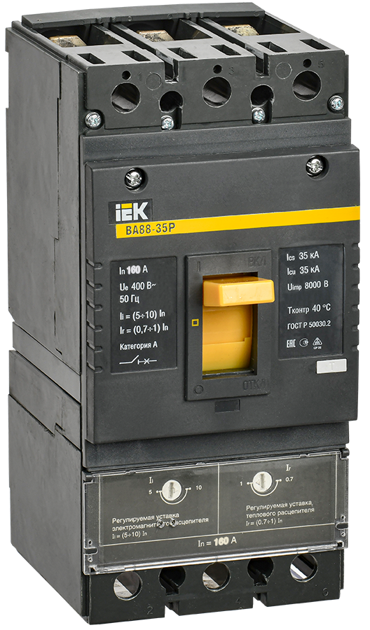 Выключатель автоматический ВА88-35Р 3Р 160А 35кА IEK