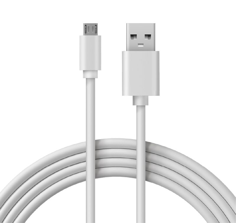 Кабель USB-A – micro USB, 1А, 1,8м, ПВХ, белый REXANT