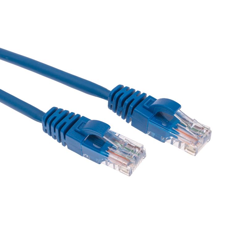 Патч-корд U/UTP, CAT 5e, RJ45-RJ45, 26AWG, LSZH, синий, 0,3м REXANT - Фото 3