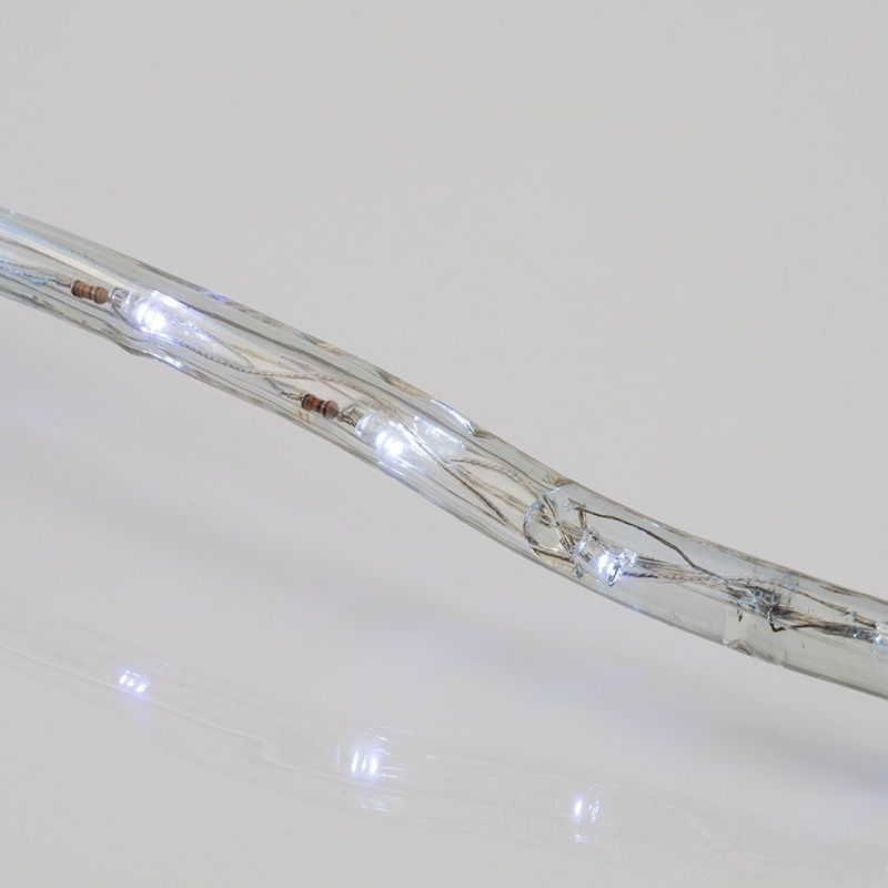 Дюралайт LED, свечение с динамикой (3W), 24 LED/м, белый, 6м - Фото 4