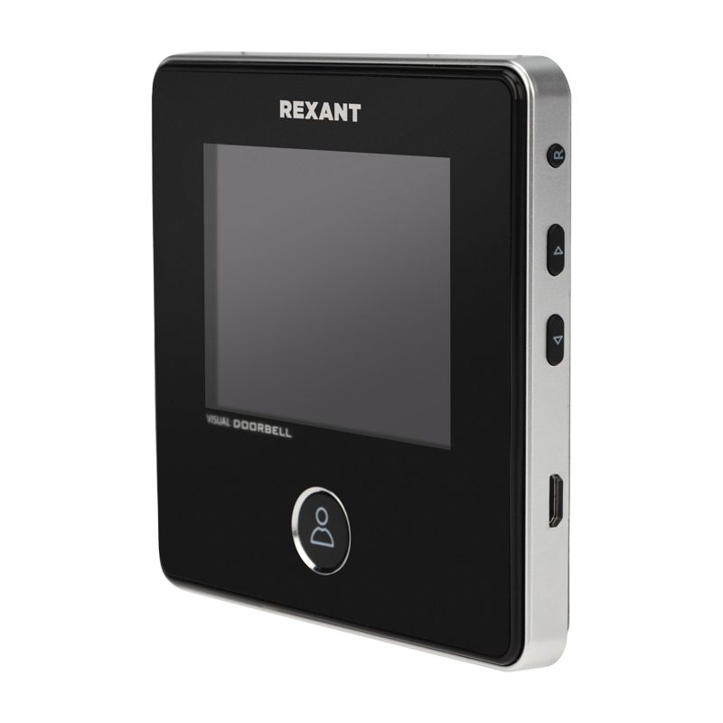 Видеоглазок дверной REXANT (DV-113) с цветным LCD-дисплеем 2.8" с функцией звонка и записи фото, встроенный аккумулятор - Фото 4