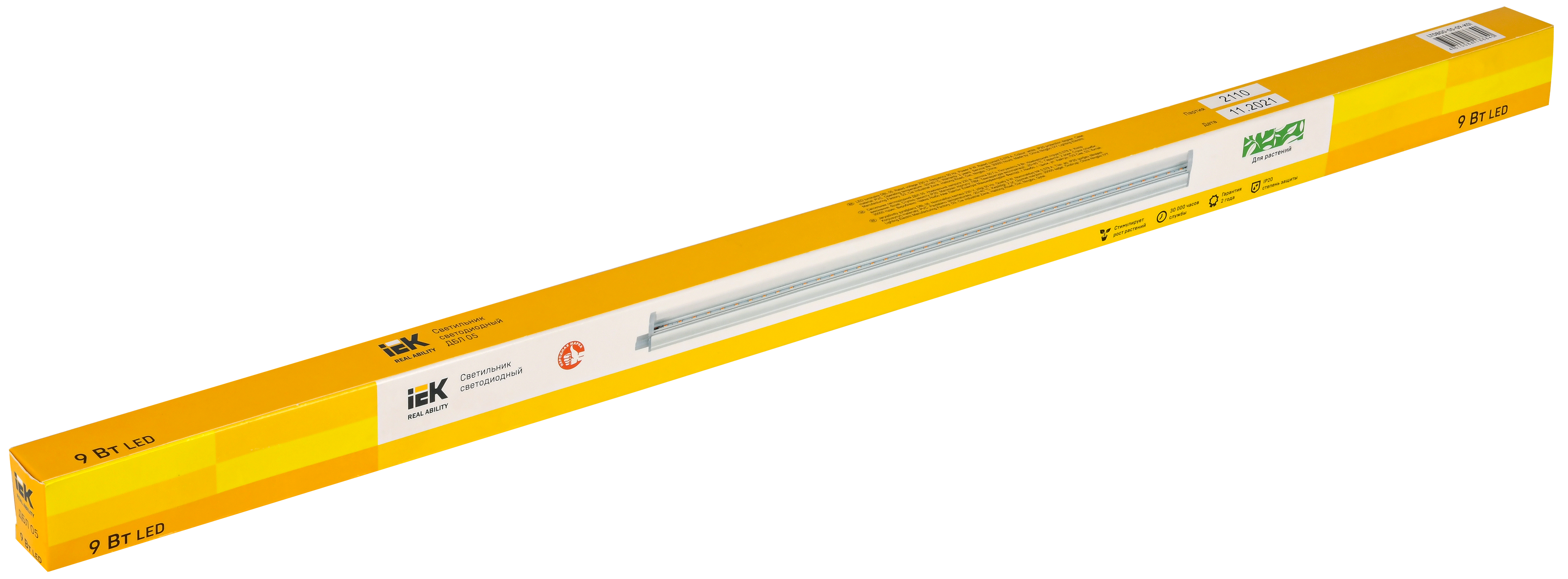 LIGHTING Светильник светодиодный ДБЛ 05 9Вт 573мм IEK