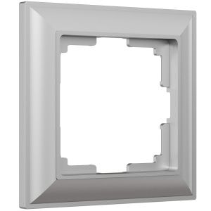 Рамка на 1 пост Fiore (серебряный) Werkel W0012206