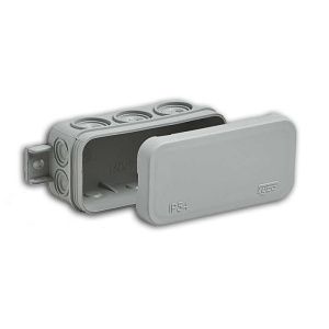 Коробка распаячная для о/п 43х80х35мм 10 вводов IP54 сер. Ruvinil 67091 ELC0200223949