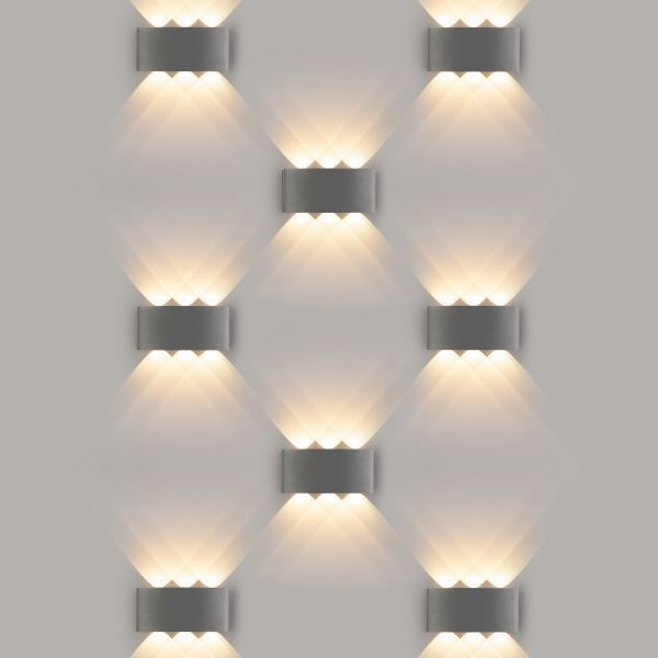 Светильник светодиодный уличный настенный Twinky trio серый 1551 TECHNO LED Elektrostandard - Фото 2