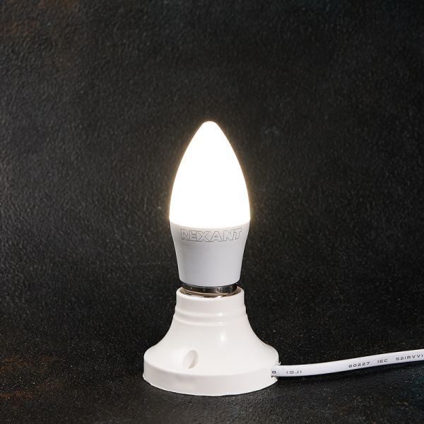 Лампа светодиодная Свеча (CN) 9,5Вт E27 903Лм 4000K нейтральный свет REXANT - Фото 4