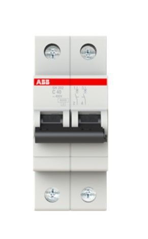 Автоматический выключатель SH202-C40, 2P, 40А, хар-ка C, 6kA 2CDS212001R0404