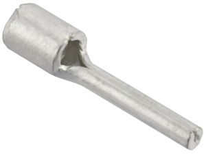 Наконечник штифтовой плоский НШП 2,5–12 без изоляции (100шт/упак) IEK UNN10-D25-12