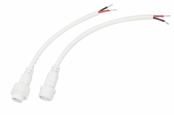 Соединительный кабель (2pin) герметичный (IP67) 2х1,0мм²  белый  REXANT - Фото 3