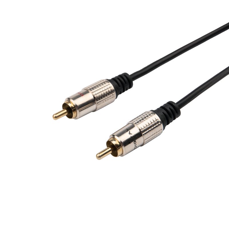 Шнур Стерео 3,5мм - 2 RCA, 1,5м, Gold-металл REXANT - Фото 3