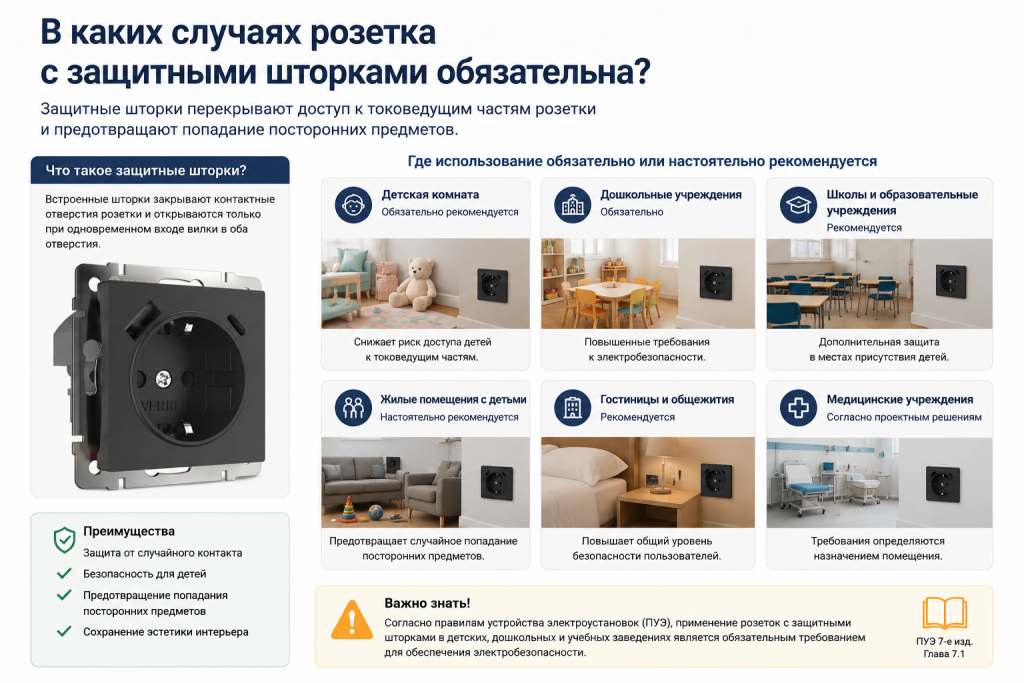 розетка с шторками
