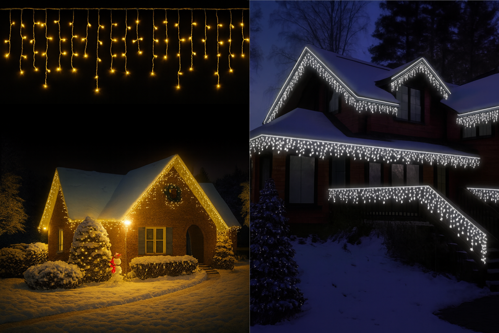 Уличная Гирлянда Бахрома. С Мерцанием Цвет Теплый-Белый. Длина 3 Метра 105LED С Мерцанием 670 ₴ — Купить на BIGL.UA ᐉ Цена, Отзывы, Доставка