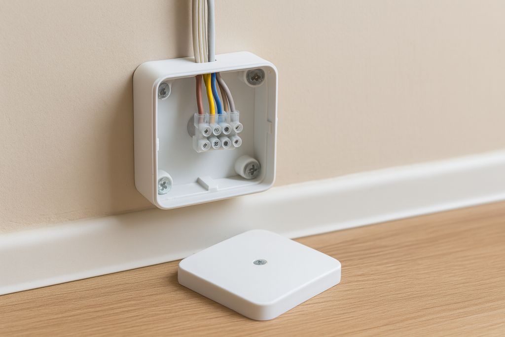 Как правильно установить распределительную коробку в стену?