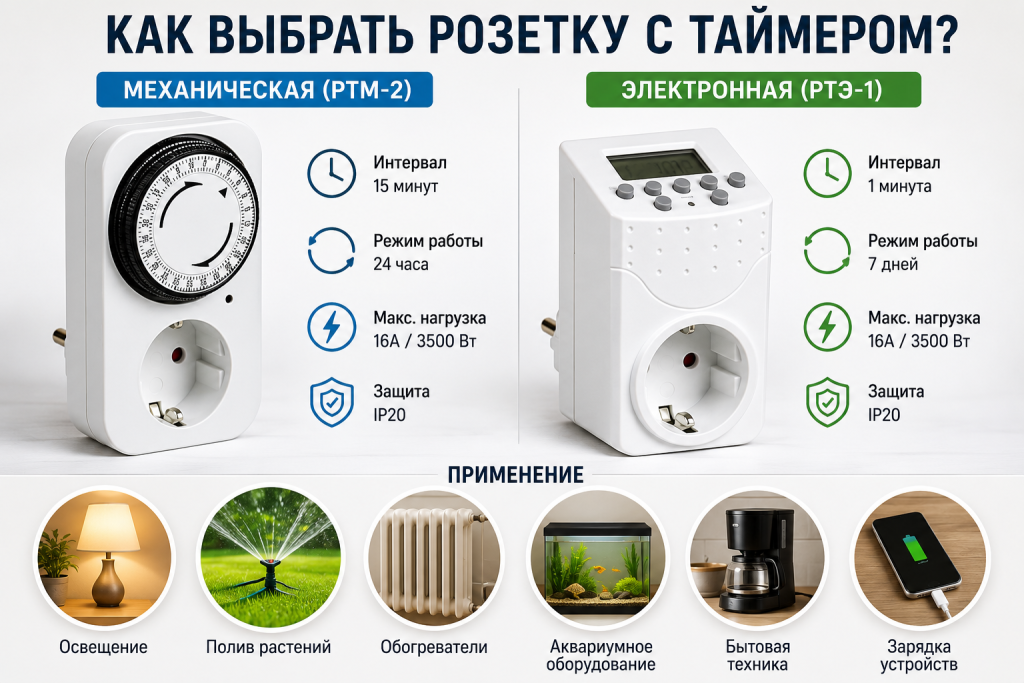 розетка таймер