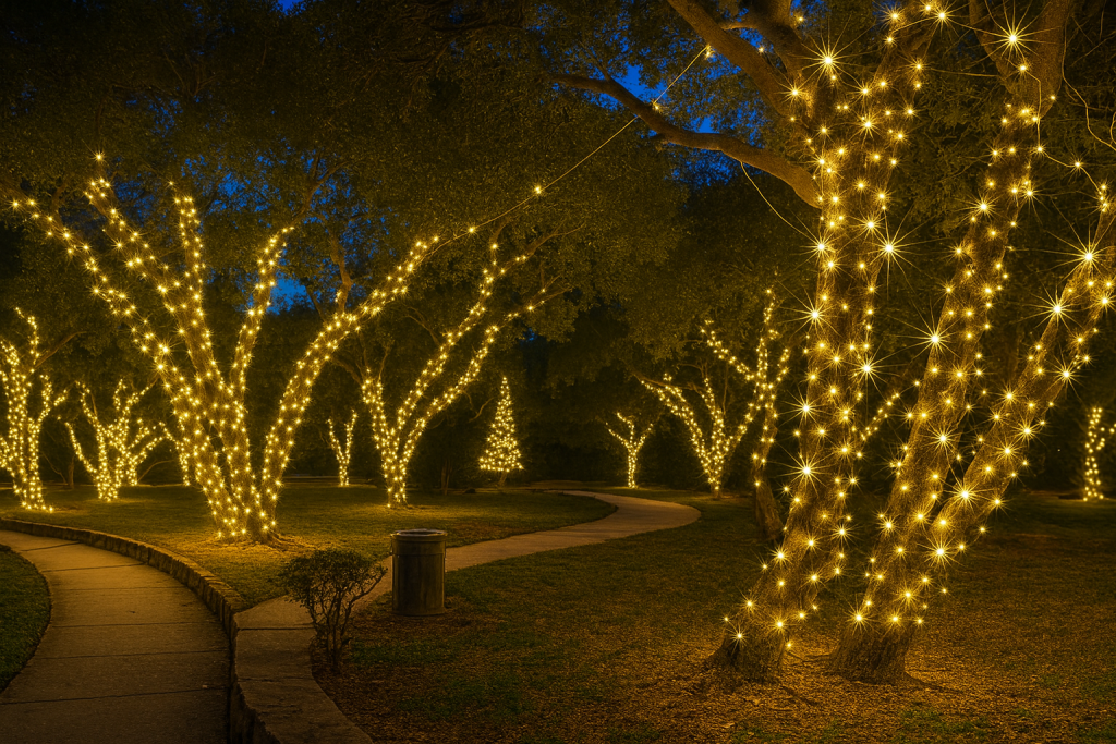 Уличные гирлянды в Минске Анкрон