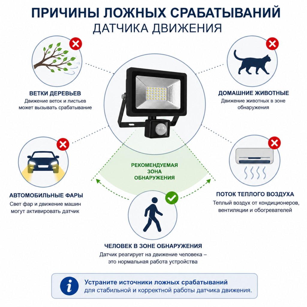 прожектор с датчиком движения