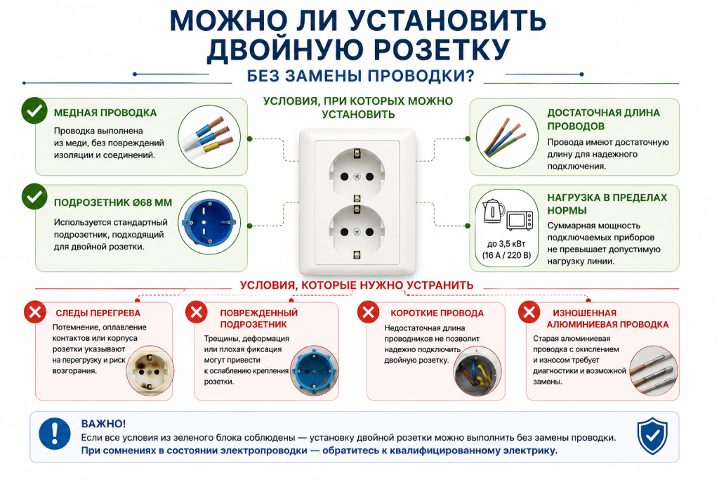 двойная розетка