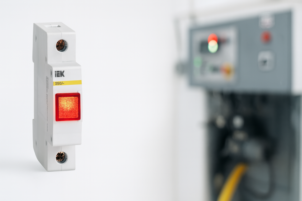 Что такое сигнальная лампа и где она применяется в электроустановках?