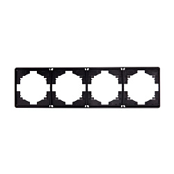 Рамка ROUND 4-постовая оникс KRANZ KR-78-0754-3