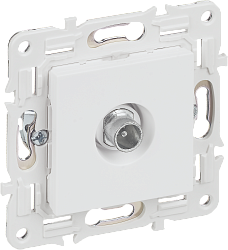SKANDY Розетка TV проходная SK-A17W арктический белый IEK SK-A10-P-K01
