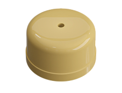 Коробка распределительная пластиковая D80мм, высота 43мм, IP20, цвет -песочное золото, УСАДЬБА, ТМ " GE30236-32