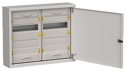 TITAN 5 Корпус металлический ЩРн-48 (2х24) 460х570х140мм IP31 серый (одна дверь) IEK TI5-50-N-2X024-31-7035