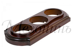 Рамка  трехместная "Элегант" , цвет - красное дерево, ТМ "МезонинЪ" GE70723-27 GE70723-27