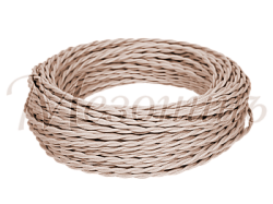 Провод монтажный витой ПВХ 2х2,5мм, цвет - бежевый (бухта 50м), ТМ "МЕЗОНИНЪ" GE70142-15 GE70142-15