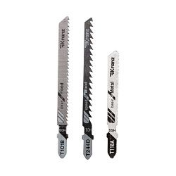 Набор полотен для электролобзика № 2 T101B/T118A/T244D (3 шт./уп.) Kranz KR-92-0320