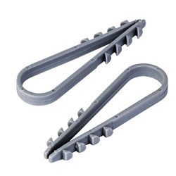 Дюбель-хомут нейлоновый 11-18 мм, серый (100 шт/уп) PROconnect 07-4502-3