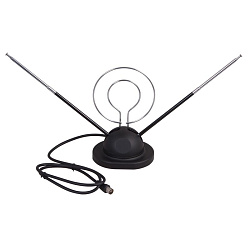 Антенна комнатная телескопическая на подставке «Усы», RX-105 REXANT 34-0105