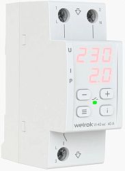 Реле напряжения с контролем тока welrok VI-40 red 4660251140243