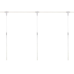 Гирлянда Тающие сосульки комплект 10 шт. х 50см, шаг 100см, 600 LED ТЕПЛЫЙ БЕЛЫЙ, белый каучук, IP67, 24В, соединяется NEON-NIGHT 256-423